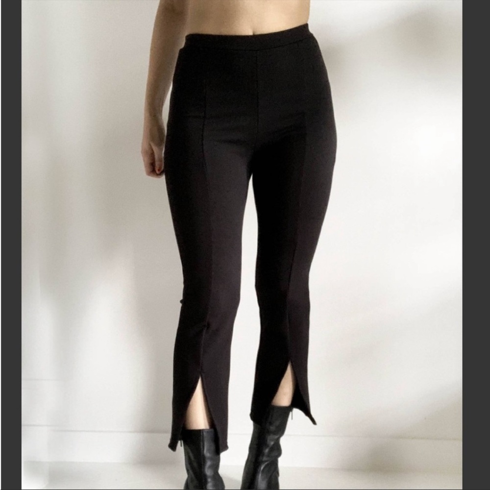 NWT Becco Stretchy Crop Flare Bell Pants Black M
